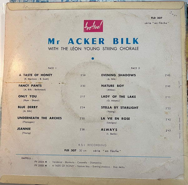 Acker Bilk With The Leon Young String Chorale – A Taste Of Honey