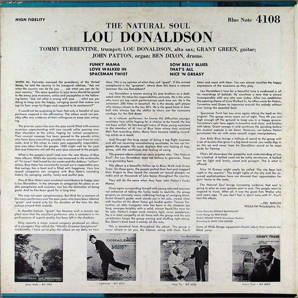 Lou Donaldson – The Natural Soul
