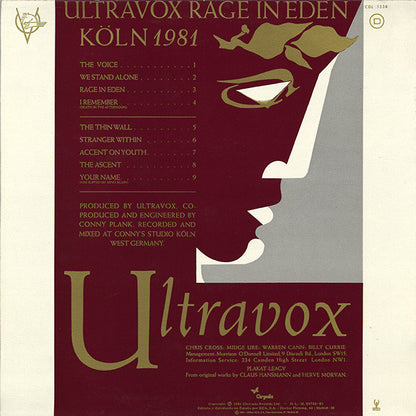 Ultravox – Rage In Eden = Furia En El Eden