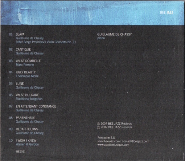Guillaume De Chassy – Piano Solo