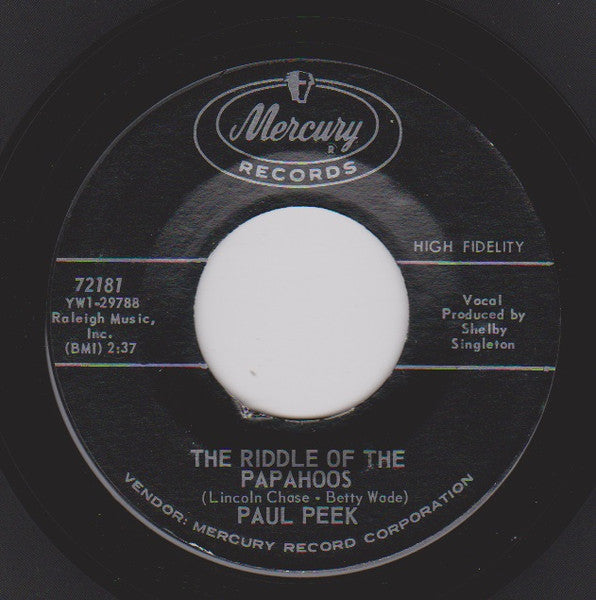 Paul Peek – The Riddle Of The Papahoos