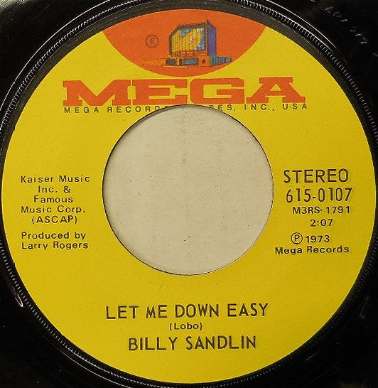 Billy Sandlin – Let Me Down Easy