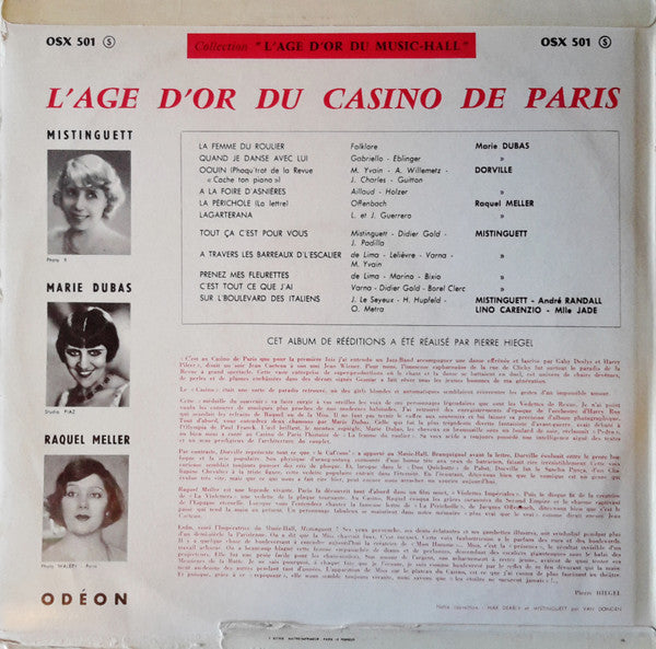 Various – L'Age D'Or Du Casino De Paris