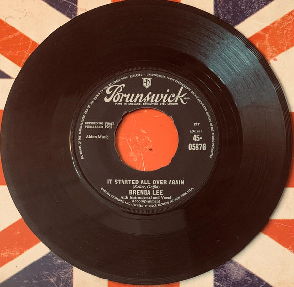 🇺🇸 BRENDA LEE – It Started All Over Again / Heart In Hand | Original 45T Vinyl