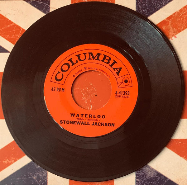 🇺🇸 STONEWALL JACKSON – Waterloo / Smoke Along The Track | Original 45T Vinyl