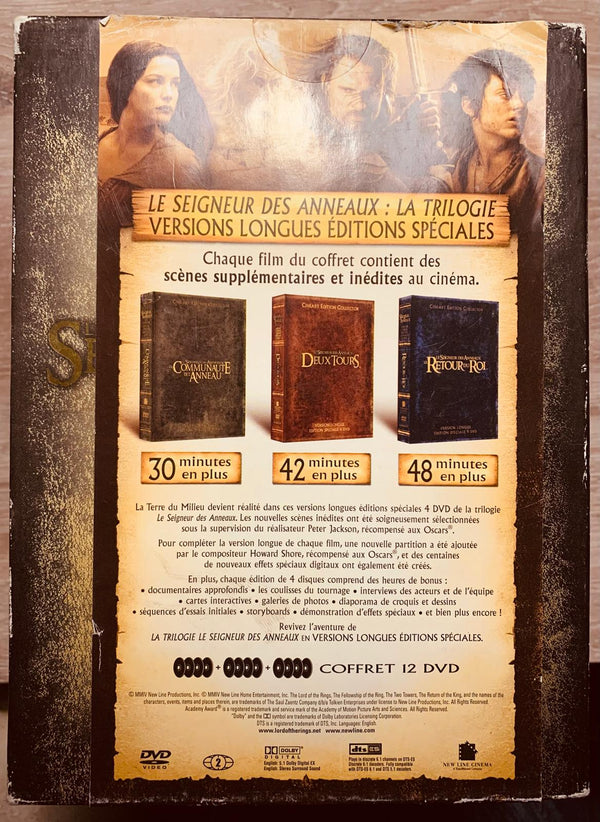 🌍 VARIOUS / NEW LINE CINEMA – Le Seigneur Des Anneaux - La Trilogie (Coffret 12 DVD, Versions Longues Éditions Spéciales Collector) | Original DVD