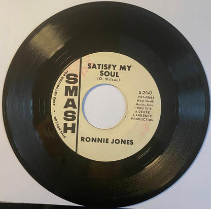 Ronnie Jones Satisfy My Soul/ My Only Souvenir — Vg+