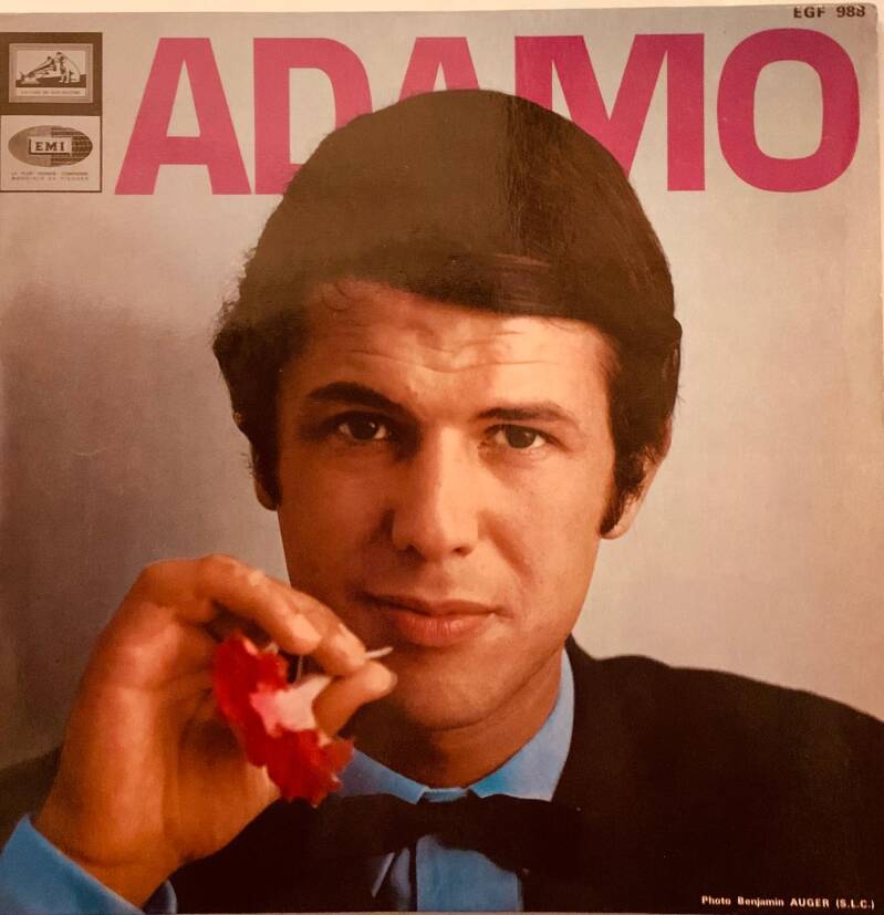 Lot de 11 disques EP (45 tours) de Salvatore Adamo entre valeur estimée  55 € et 75 €