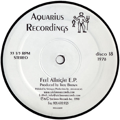 Troy Brown – Feel Allright E.P.