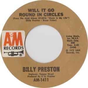 Billy Preston ‎– Will It Go Round In Circles — Vg+