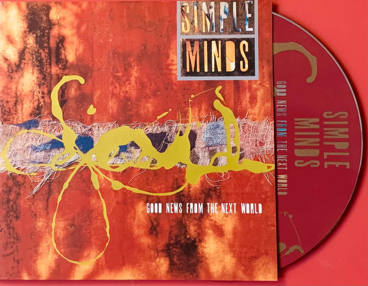 Simple minds original cd good news from the next world 1995 red disc with gold lettering and matching abstract cover