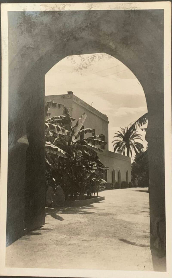 "Garden Entrance and Banana Trees" (Morocco, circa 1930).