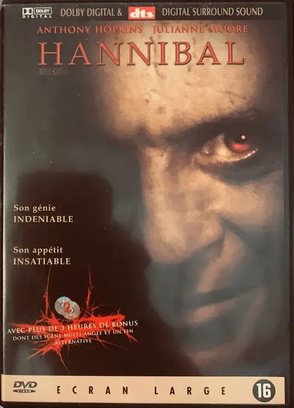 DVD Hannibal Édition Spéciale 2 DVD Anthony Hopkins Julianne Moore Ridley Scott - 90 MAD