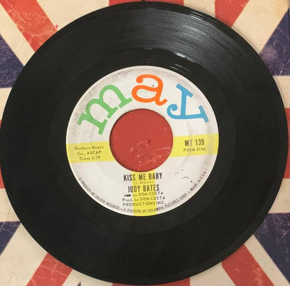 🇺🇸 JUDY BATES – Kiss Me Baby / Cinderella [7"]  (US ORIGINAL) [BELGIUM POPCORN / SOUL)