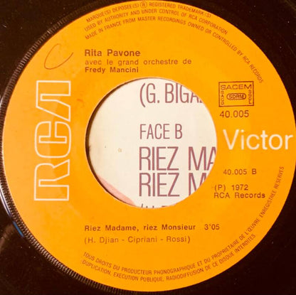 🇮🇹 RITA PAVONE – Vertes Collines 7" Vinyl 1972 RCA Victor FRENCH FIRST PRESS Excellent (EX) THE COLLECTOR