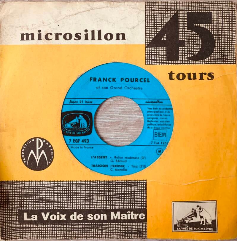 Franck Pourcel And His Grand Orchestra – L'Absent — Vg+