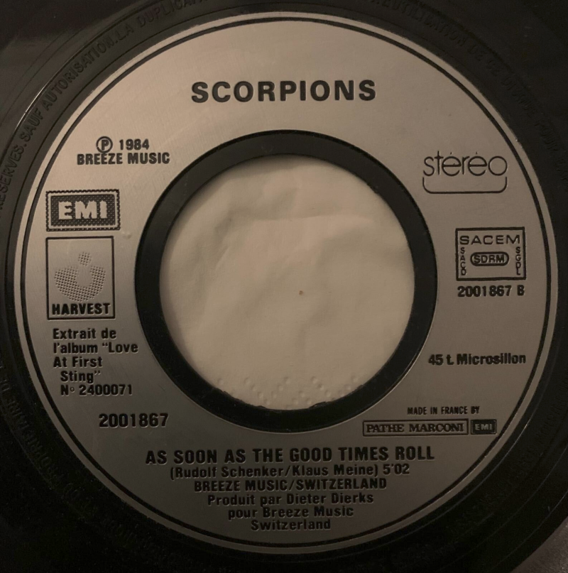 Scorpions ‎– Still Loving You