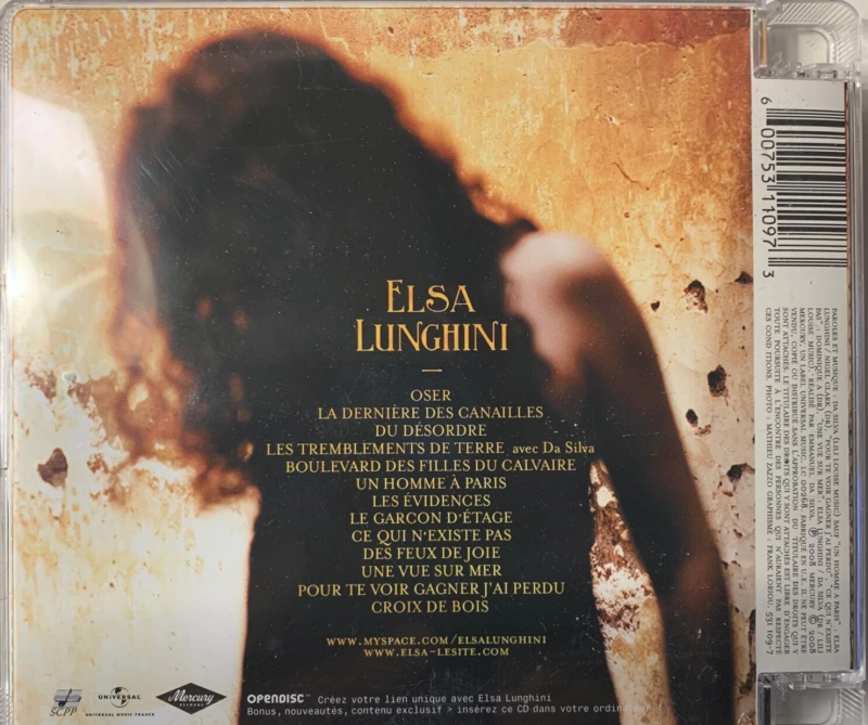 🇫🇷 ELSA LUNGHINI – Elsa Lunghini [CD] [Mercury] [ОРИГИНАЛ ФРАНЦИЯ] [EX] [ФРАНЦУЗСКИЙ ШАНСОН / ПОП] ДЛЯ КОЛЛЕКЦИОНЕРОВ