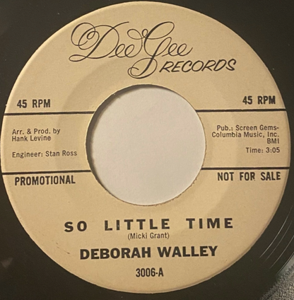 DEBORAH WALLEY Sometimes In The Darkest Hour 45T PROMO نادر (بطلة ألفيس) — جديد كالنعناع
