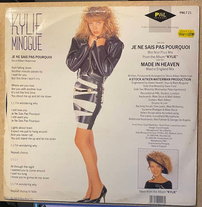 Kylie Minogue Je ne sais Pas pourquoi — NM / Vg