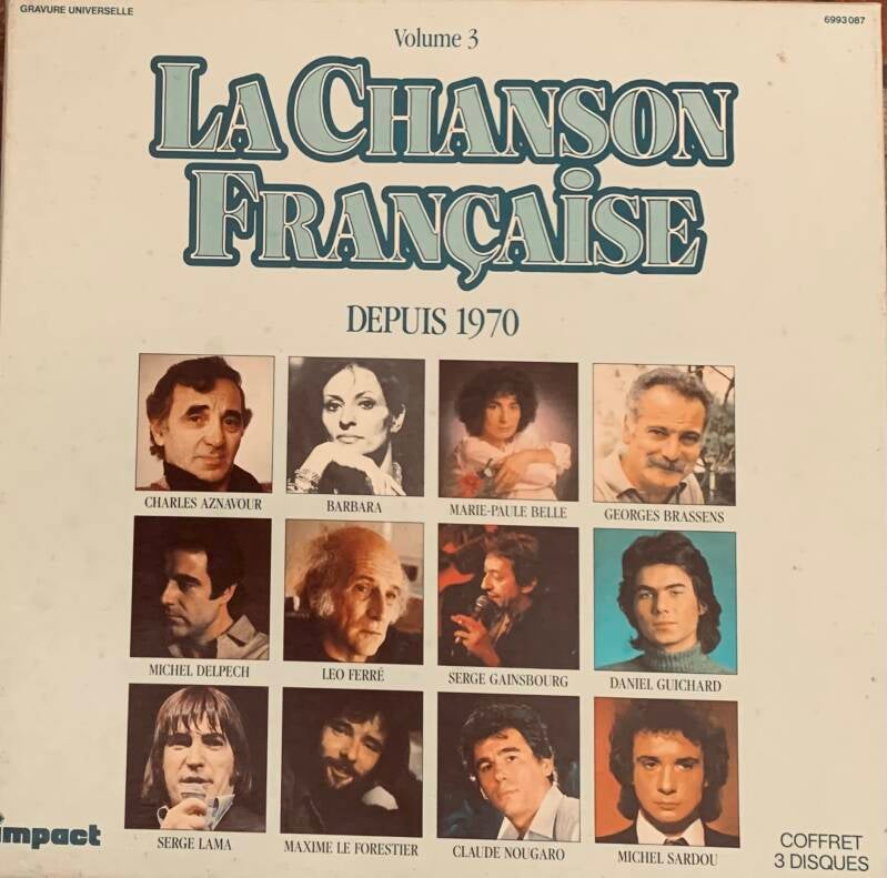 La chanson Française Depuis 1970 Vol 3 Coffret de 3 disques