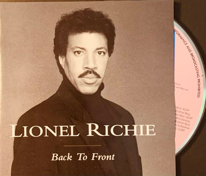 CD Lionel Richie – Back To Front (Сборник лучших песен и новые треки, 1992)