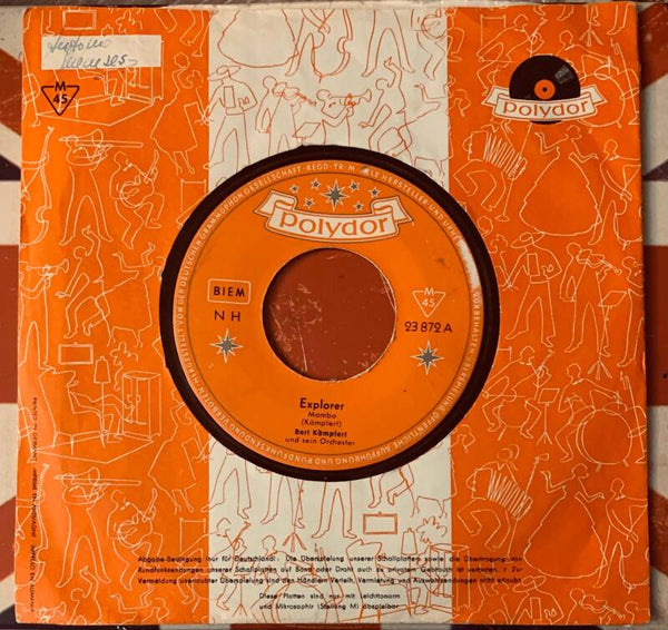🔲 BERT KAEMPFERT – Explorer 7" Vinyl 1959 Polydor ORIGINAL GERMAN SLEEVE Excellent (EX) THE COLLECTOR