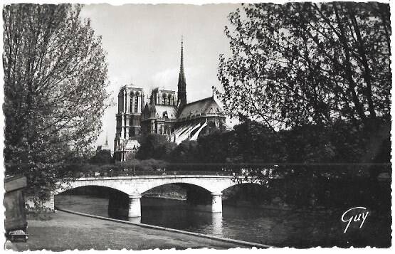 Notre Paris au premier plan Pont de l'archeveque — Bon état