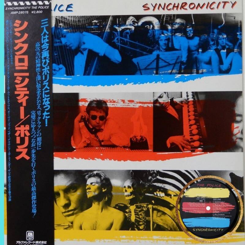 The Police Synchronicity AMP-28075 Japan Press LP OBI