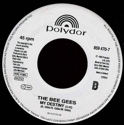 Bee Gees ‎– Paying The Price Of Love