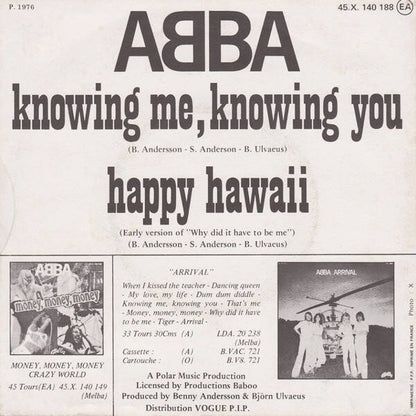 ABBA ‎– Knowing Me, Knowing You / Happy Hawaii