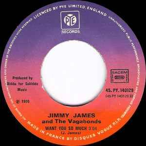 Jimmy James & The Vagabonds ‎– Now Is The Time — NM / Vg+