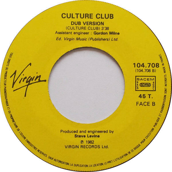 Culture Club ‎– Do You Really Want To Hurt Me
