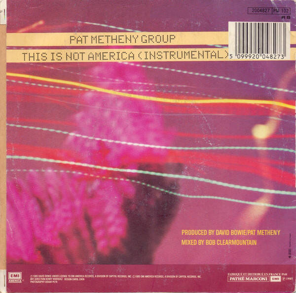 David Bowie / Pat Metheny Group ‎– This Is Not America