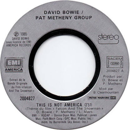 David Bowie / Pat Metheny Group ‎– This Is Not America