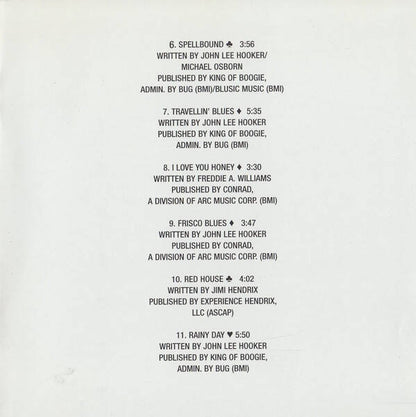 🇺🇸 JOHN LEE HOOKER – Don't Look Back [CD/ألبوم] [Virgin / Pointblank] [أول طبعة أمريكية/أوروبية] [VG+] [بلوز كهربائي حديث] لهواة الجمع — Vg+ / Vg+