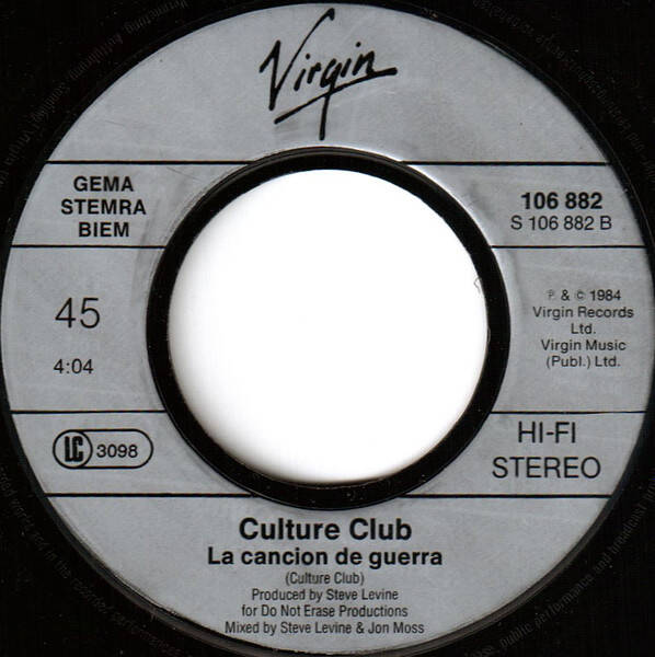 Culture Club ‎– أغنية الحرب