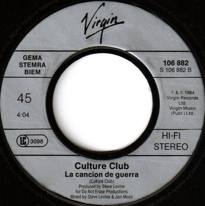 Culture Club ‎– أغنية الحرب