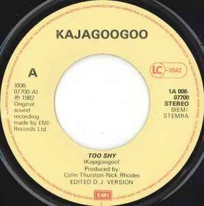 Kajagoogoo ‎– Too Shy