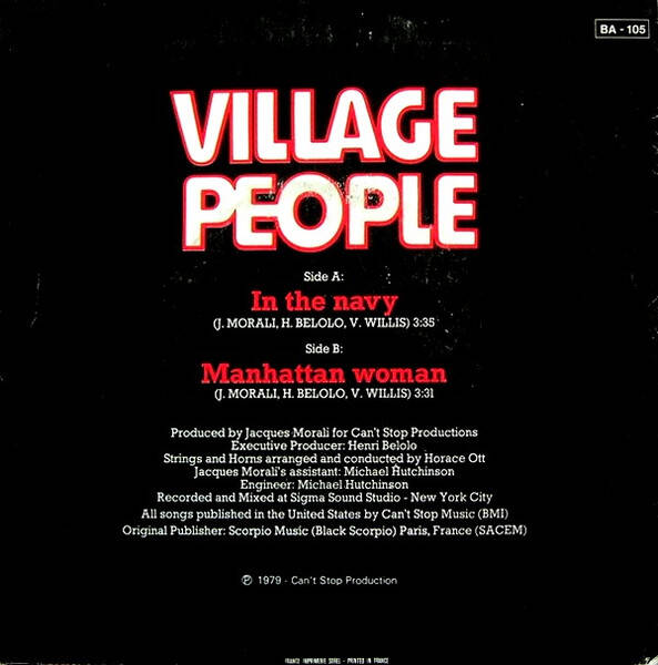 Village People ‎– In The Navy