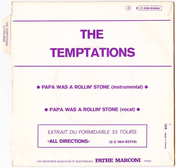 The Temptations — Papa Was A Rollin' Stone