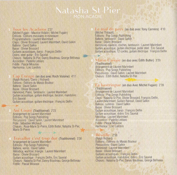 🇨🇦 NATASHA ST-PIER – Mon Acadie | CD Album - CD - قرص مضغوط 🇨🇦 | THE COLLECTOR — NM / Vg+