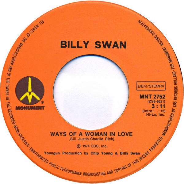 Billy Swan ‎– I Can Help