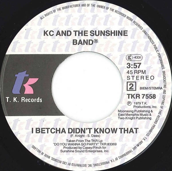 KC And The Sunshine Band* ‎– Please Don't Go
