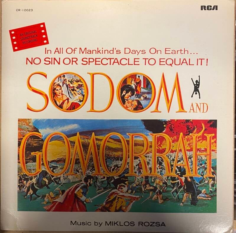 Miklós Rózsa Sodom And Gomorrah Original Soundtrack Recording — NM / Vg+