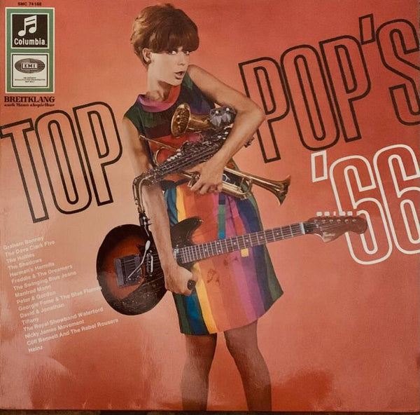 🇬🇧🇩🇪 VARIOUS – Top Pop's '66 (1966) | اسطوانة فينيل كولومبيا أصلية قابلة للتجميع