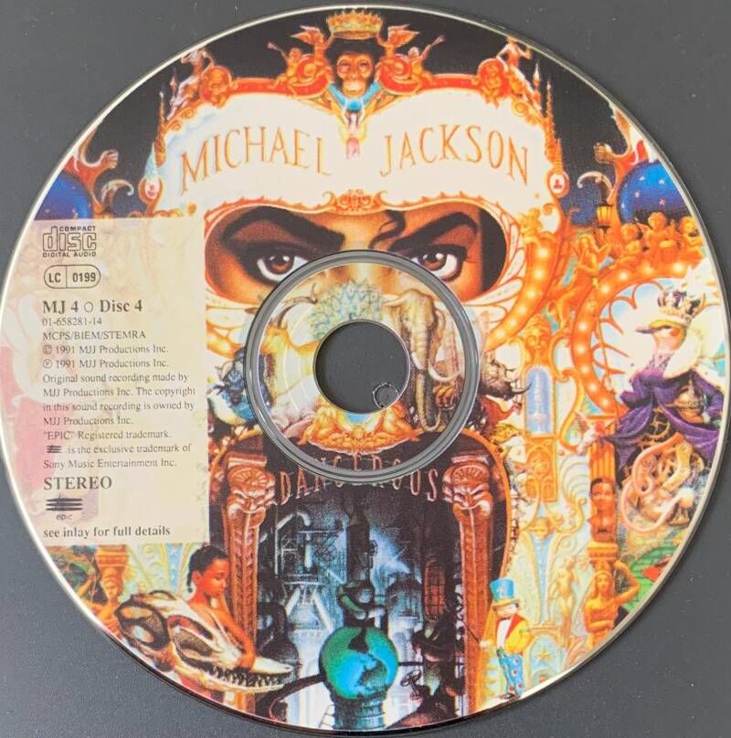 🇺🇸 MICHAEL JACKSON – Dangerous [ТОЛЬКО CD] [Epic / MJJ Productions] [VG+] [TOUR SOUVENIR PACK / СЭМПЛЕР] ДЛЯ КОЛЛЕКЦИОНЕРОВ