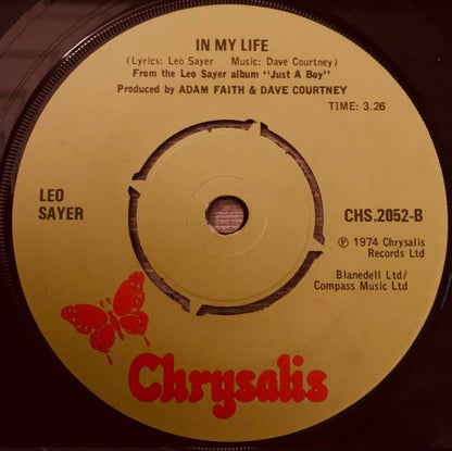 Leo Sayer   Long Tall Glasses - Original UK 45rpm Single,